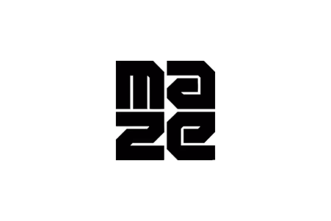 Logo maze black